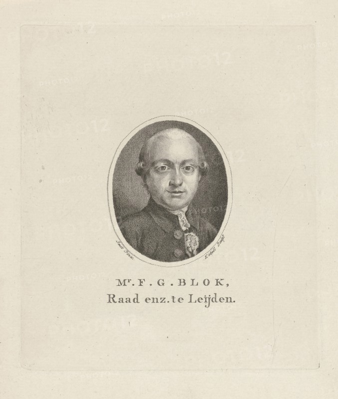 Portrait of Francis Gualtherus Block, Jan Kobell (I), 1784 - 1833