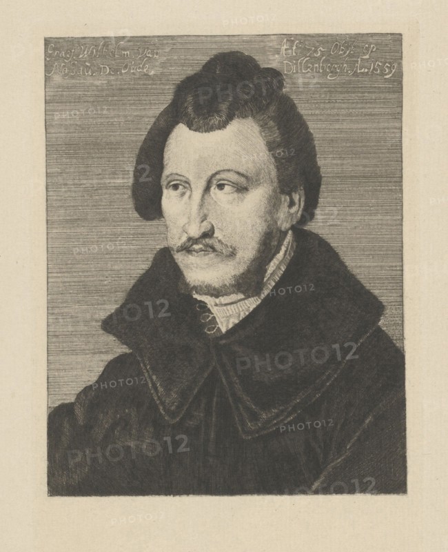 Portrait of William I, Count of Nassau-Dillenburg, Willem Steelink I, Anonymous, c. 1841 - 1913