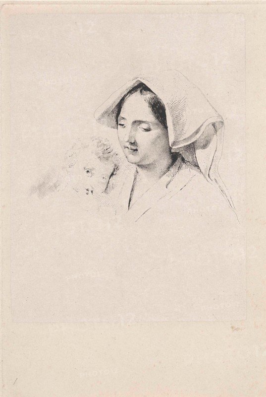 Woman with a child, Lodewijk Anthony Vintcent, 1822 - 1842