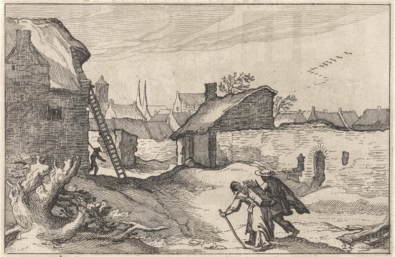 Farm in a city, Claes Jansz. Visscher (II), Abraham Bloemaert, BoÃ«tius Adamsz. Bolswert, 1620