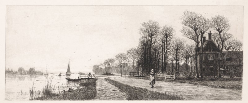 Houses on the Amstel, Elias Stark, 1887