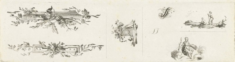 Journal with five vignettes and initial, Willem Bilderdijk, 1766 - 1785