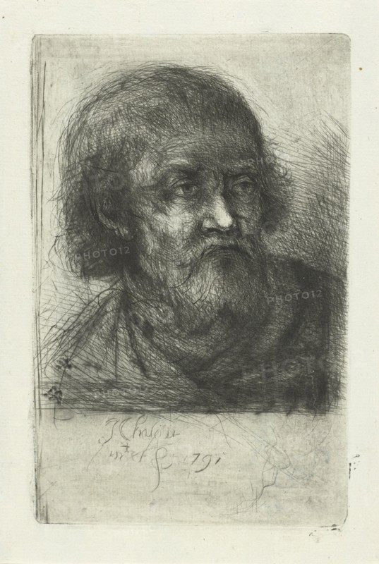 Old man, Jan Chalon, 1791