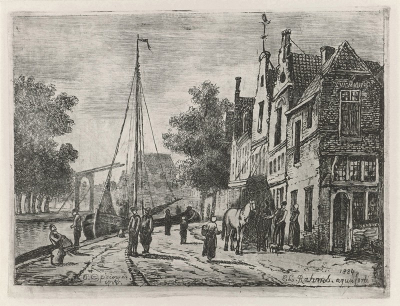 Street view, Eberhard Cornelis Rahms, 1884