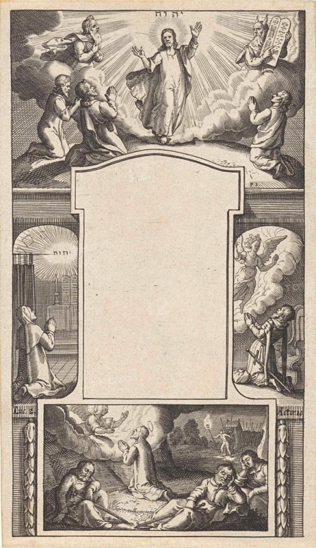 Design for a title page, Pieter Serwouters, 1601 - 1657