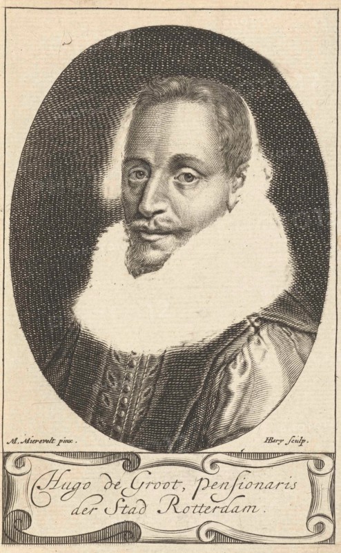 Portrait of Hugo Grotius, Hendrik Bary, 1657 - 1707