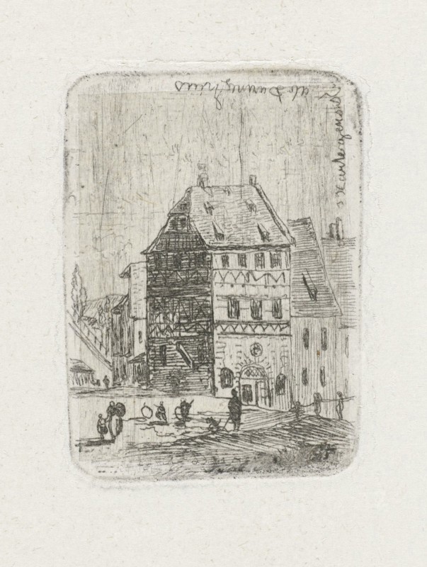 Albrecht DÃ¼rer house in Nuremberg, Joseph Hartogensis, c. 1837 - 1865