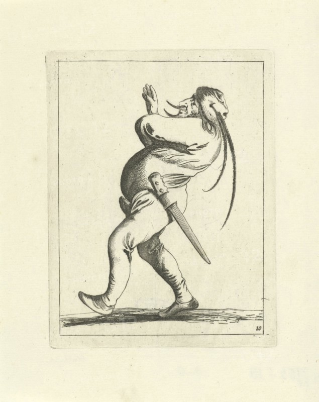 Wielding fool, Pieter Jansz. Quast, Frederik de Wit, 1639 - 1706