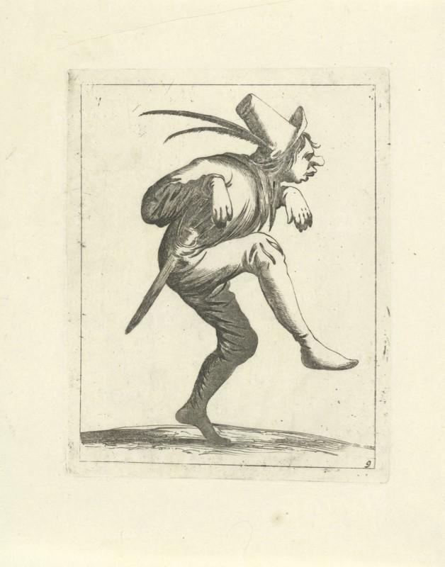 Dancing fool, Pieter Jansz. Quast, Frederik de Wit, 1639 - 1706