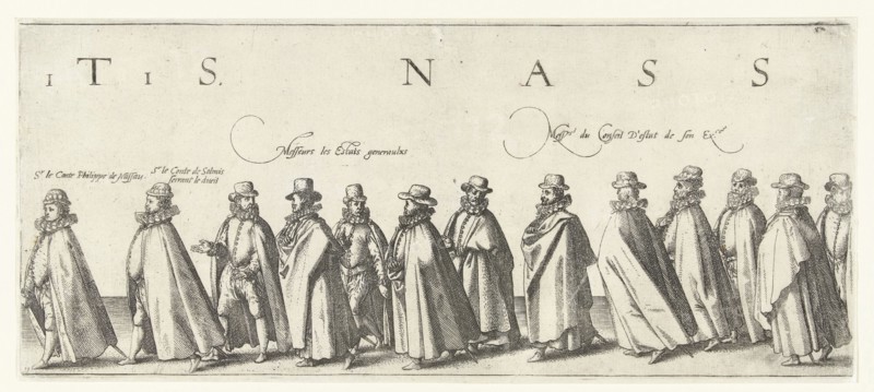 Funeral procession of William of Orange, page 11, Hendrick Goltzius, Willem Janszoon Blaeu, 1584