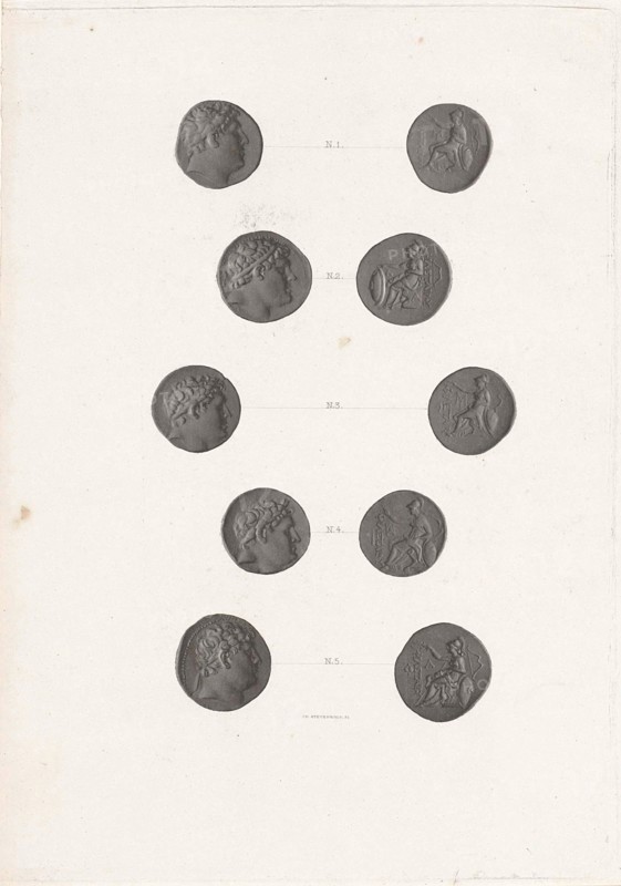 Roman coins, Jan Dam Steuerwald, 1815 - 1869