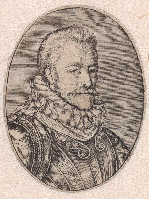 Portrait of merchant Jacques de la Faille who fled in 1584 from Antwerp to Haarlem, The Netherlands, print maker: Anonymous, Dating 1580 - 1667