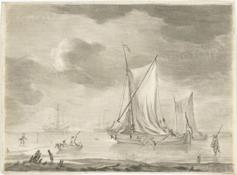 River landscape, Jurriaan Cootwijck, 1761 - 1798