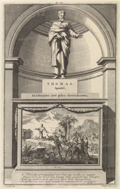 Apostle Thomas, Jan Luyken, Zacharias Chatelain (II), FranÃ§ois Halma, 1698