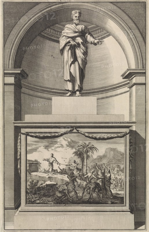 Apostle Thomas, Jan Luyken, Zacharias Chatelain (II), FranÃ§ois Halma, 1698