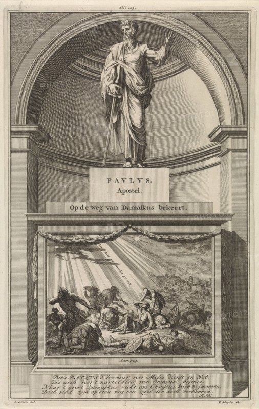 Apostle Paul, Jan Luyken, Zacharias Chatelain (II), Francois Halma, 1698
