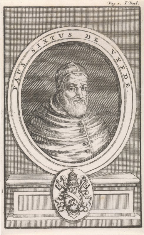 Bust of Pope Sixtus V, Jan Luyken, Janssonius van Waesberge, weduwe Steven Swart, 1697