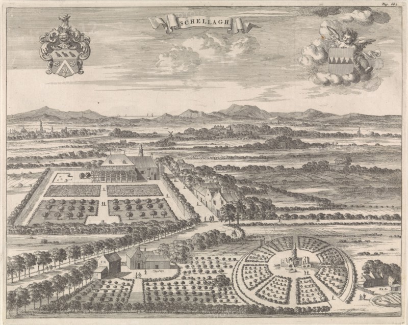 View of Schellach, Jan Luyken, Johannes Meertens, Abraham van Someren, 1696