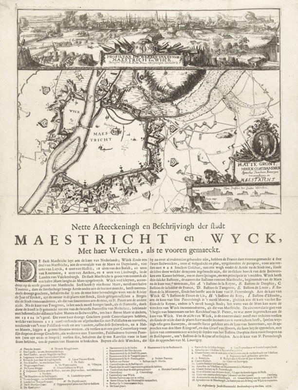 Siege of Maastricht, 1676, The Netherlands, Anonymous, Jacob Bloemendal, 1676