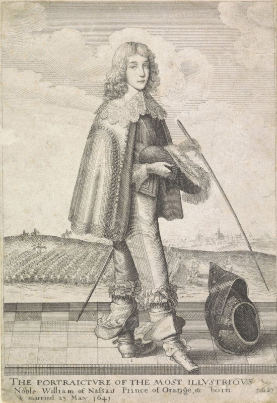 Portrait of William II, Prince of Orange, print maker: Anonymous, W. Richardson, 1802