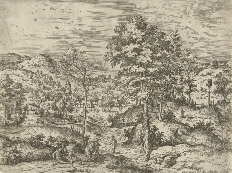 Good Samaritan, Hieronymus Cock, Matthys Cock, c. 1551 - before 1558
