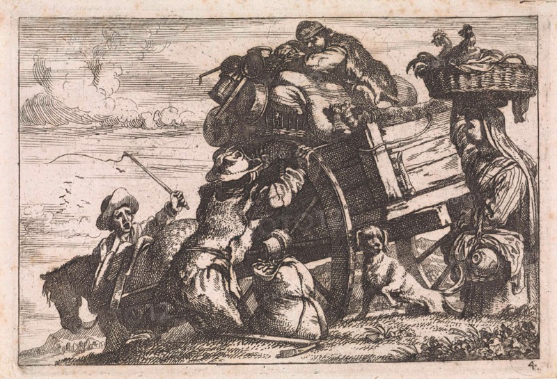 The cart, Jan Baptist de Wael, 1642 - 1669