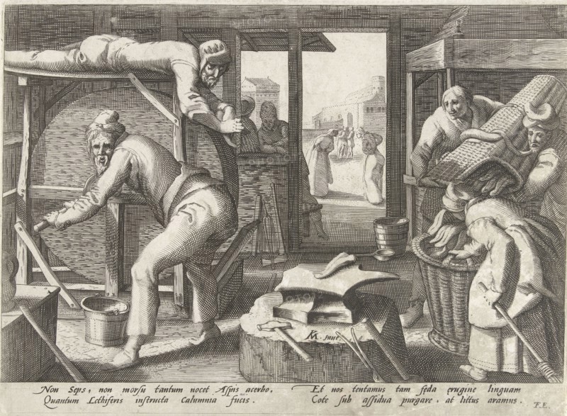 The tongue sharpeners, Franco Estius, 1592