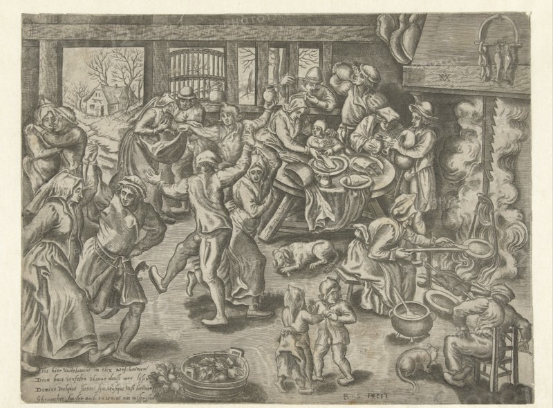 Shrove, Balthazar van den Bos, Marten van Cleve (I), 1528 - 1580