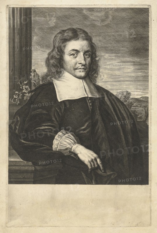 Portrait of Peter Bortius, Hendrik Bary, 1657 - 1707