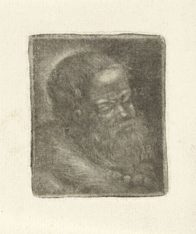 Man with a beard, Simon Klapmuts, 1768 - 1780