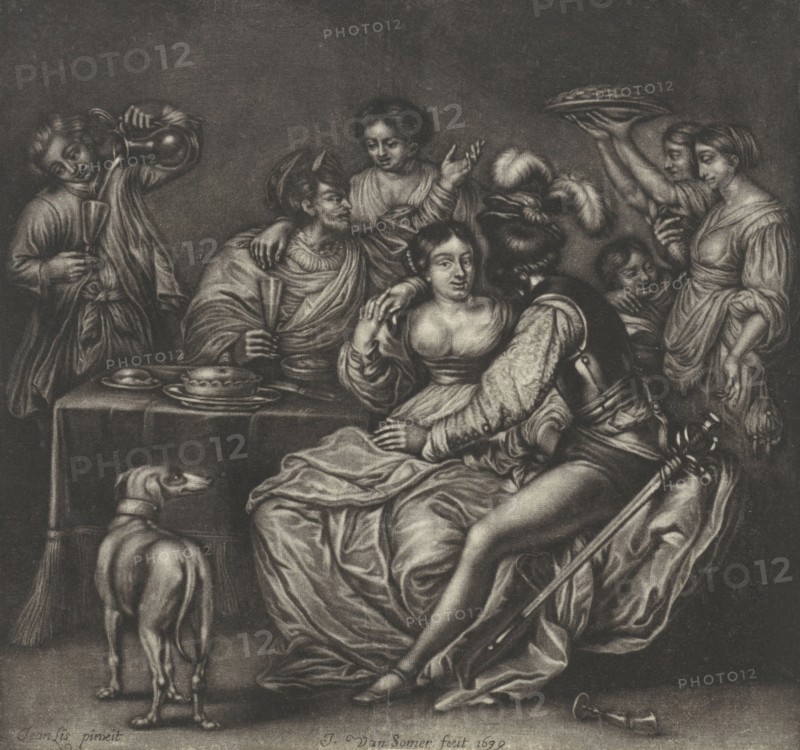 Brothel, Jan van Somer, Jeremias Falck, 1699
