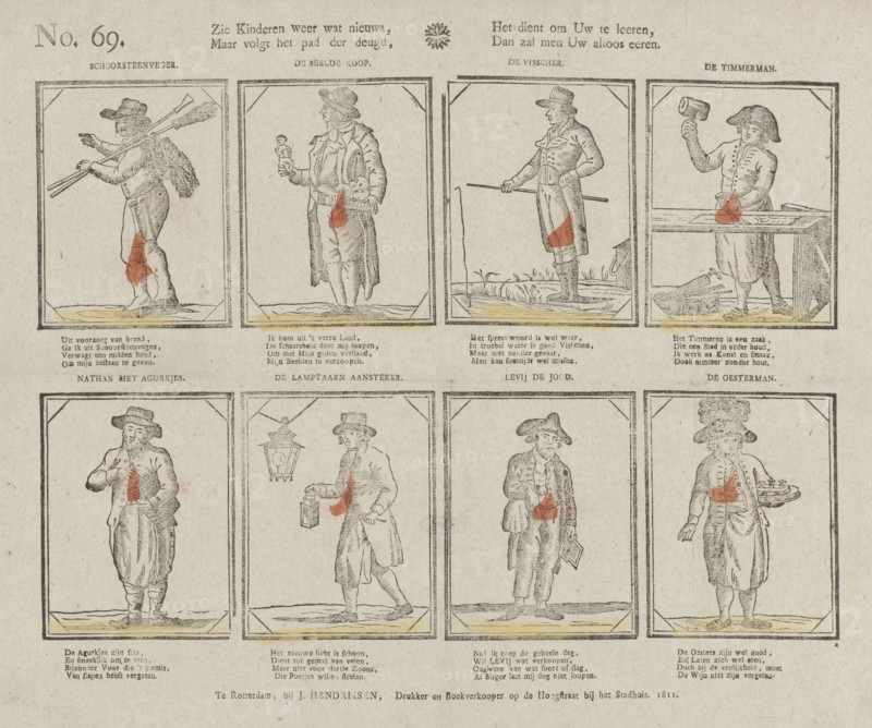 To follow the path of virtue, it serves to teach your own, then they will honor you forever, Jan Hendriksen, 1811 Anonymous