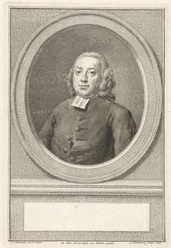 Portrait of Johannes van Spaan, print maker: Jacob Houbraken, Aert Schouman, weduwe Jacobus Loveringh & Johannes Allart, 1776