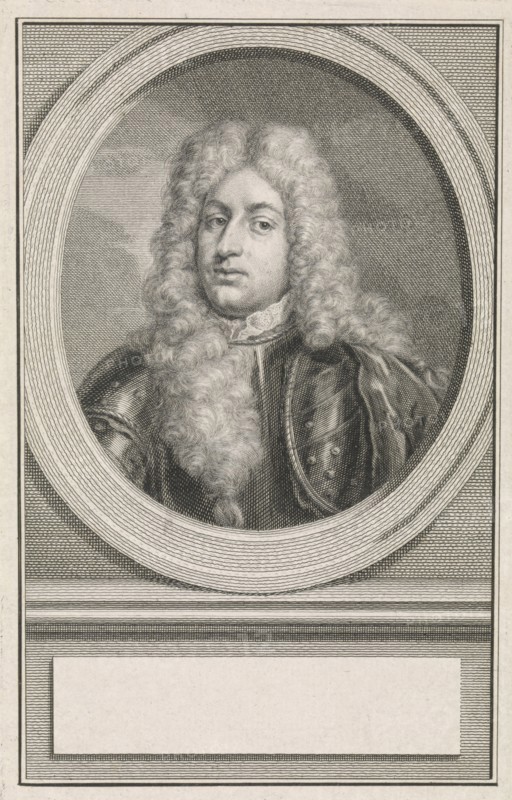 Portrait of Adolf Hendrik van Rechteren, print maker: Jacob Houbraken, Roelof Koets II, Hendrik Pothoven, 1747 - 1759