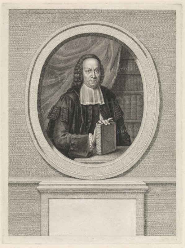 Portrait of Leonard Offerhaus, print maker: Jacob Houbraken, Fridericus Carolus de Hosson, 1774 - 1775
