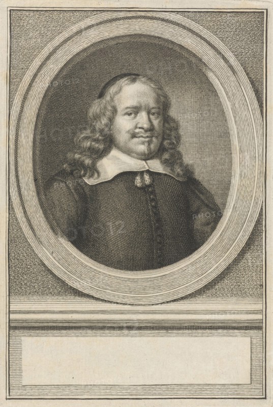 Portrait of knight Joan Huydecoper II, Jacob Houbraken, 1747 - 1759