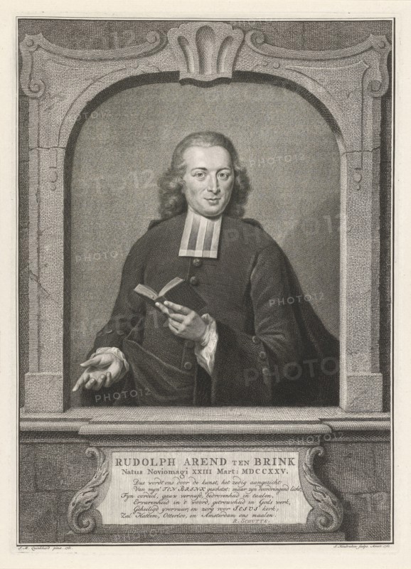 Portrait of Rudolf Arend ten Brink, Jacob Houbraken, Rutger Schutte, 1761