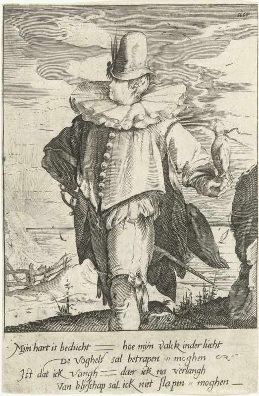 Air, Nicolaes Jansz. Clock, 1597