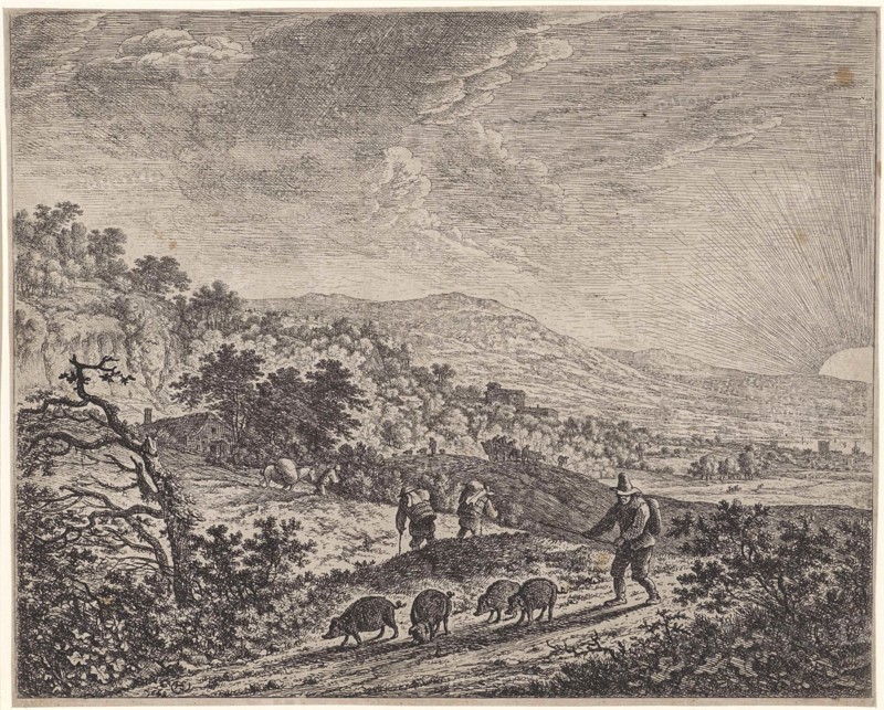 Swineherd, Herman Saftleven, 1649
