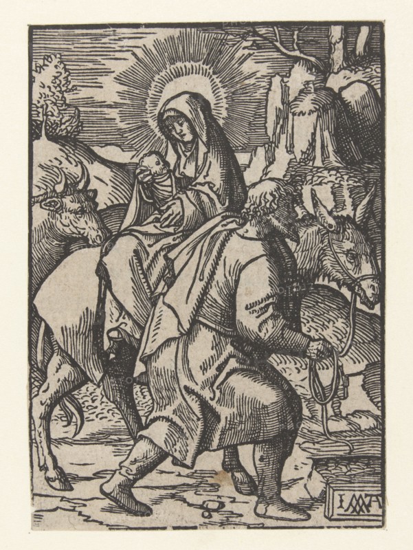 Flight into Egypt, Jacob Cornelisz van Oostsanen, 1520 - 1521
