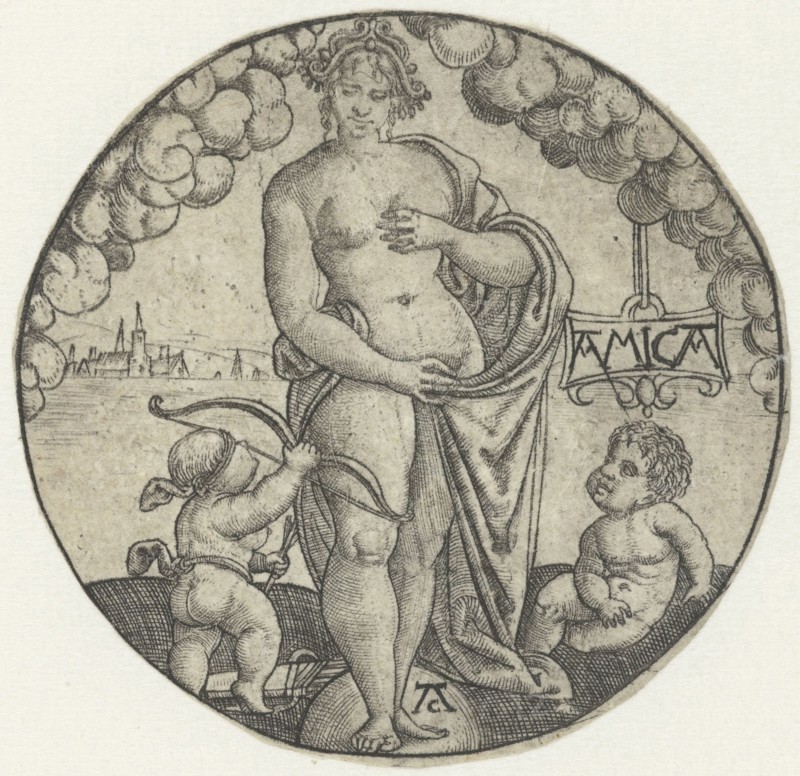 Venus, Monogrammist AC (16e eeuw), Hans Sebald Beham, 1520 - 1562