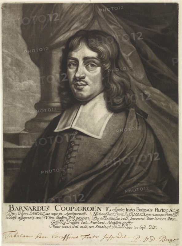 Portrait of Bernard Coop Ã  Groen, Pieter van den Berge, Hieronymus Wilhelm Snabelius, 1694 - 1737