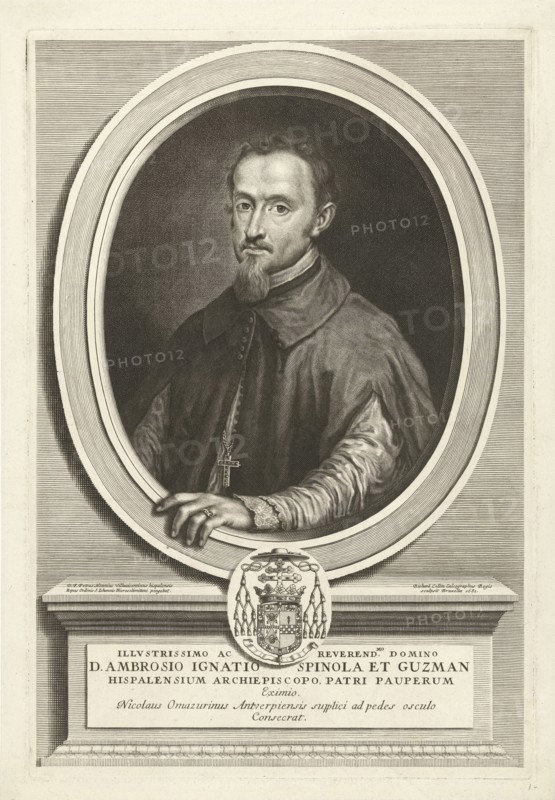 Portrait of Ambrose Ignatius Spinola y GuzmÃ¡n, Richard Collin, 1681