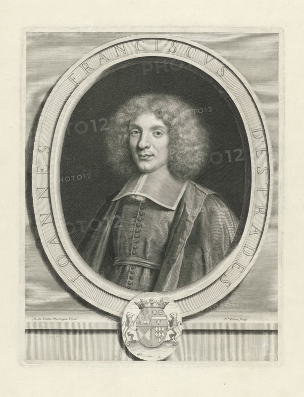 Portrait of Jean Francois d'Estrades, Nicolas Pitau (I), 1644 - 1671