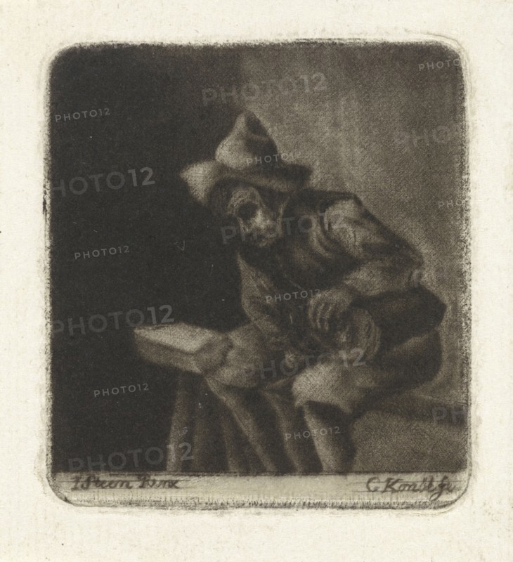 Man pours himself a glass of liquor, print maker: Gerrit Konsé, Jan Havicksz. Steen, 1761 - 1826
