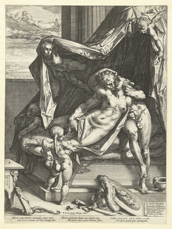 Mars and Venus, Hendrick Goltzius, 1588