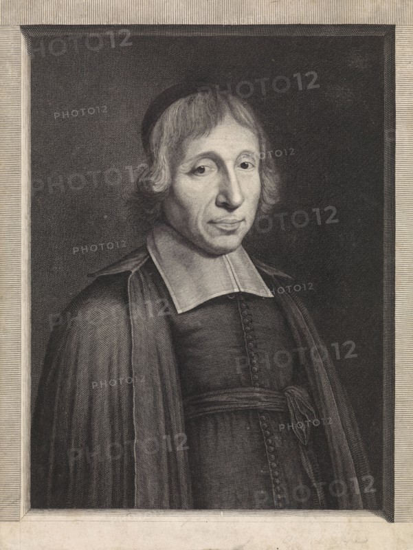 Portrait of the priest Louis-Isaac Lemaistre de Sacy, Pieter van Schuppen, Robert Nanteuil, 1684 - 1696