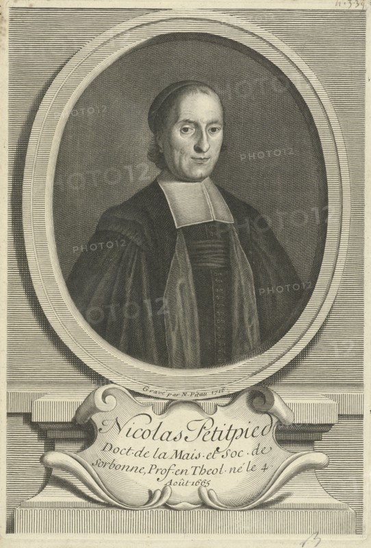Portrait of the theologian Nicolas Petitpied, Nicolas Pitau (II), 1716