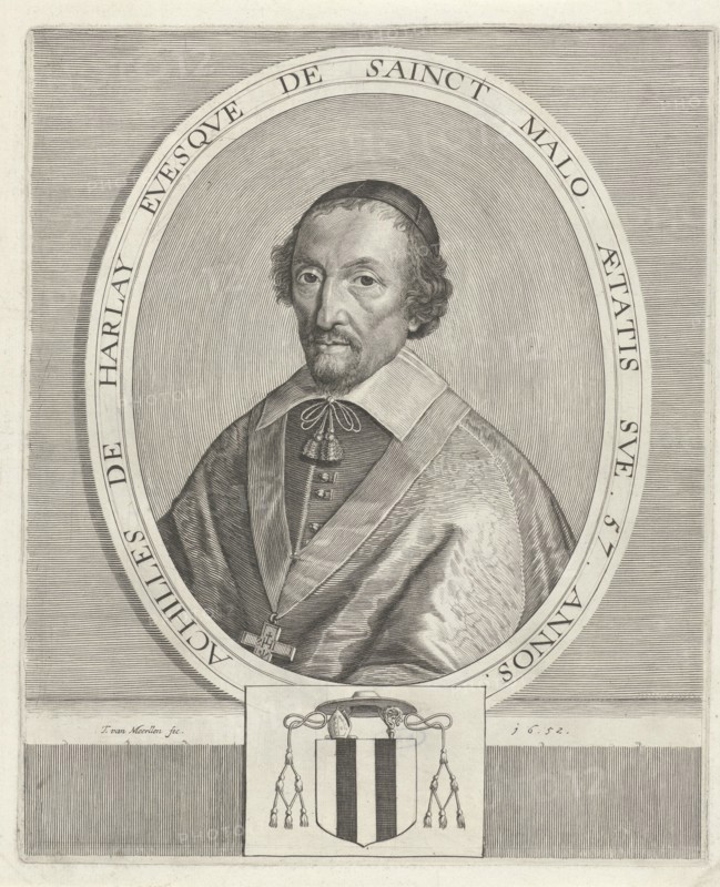 Portrait of Achille de Harlay de Sancy, Theodor van Merlen (II), 1652