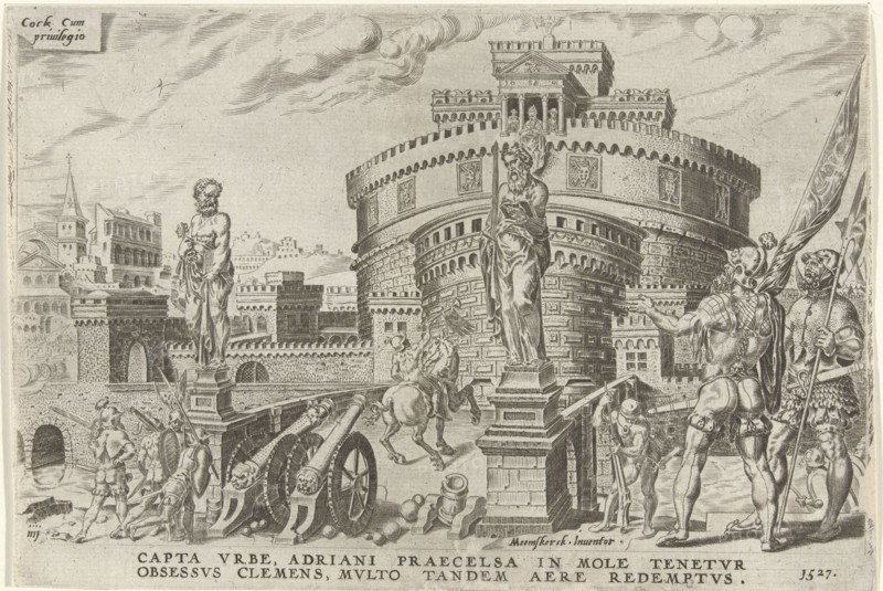 Siege of the Engelenburcht, 1527, Dirck Volckertsz Coornhert, Hieronymus Cock, 1555-1556